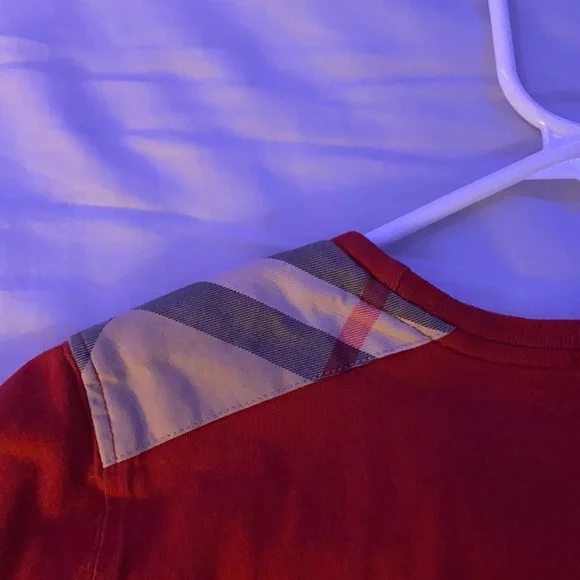 RED BURBERRY SHIRT!